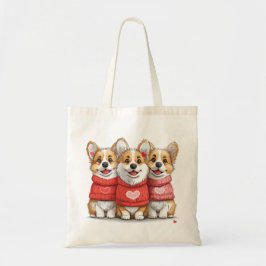 Valentinstag Pembroke Welsh Corgi Dogs Tragetasche