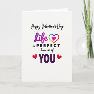 Valentinstag Perfekte Liebeskarte Karte