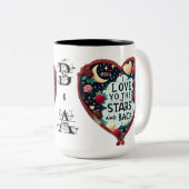 Valentinstag personalisierbar zweifarbige tasse (VorderseiteRechts)