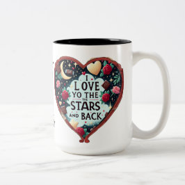 Valentinstag personalisierbar zweifarbige tasse