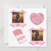 Valentinstag Personalisierte Flache Karte (Vorderseite)