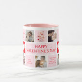 Valentinstag Personalisierte FotoCollage Tasse (Zentrum)