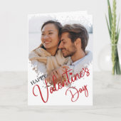 Valentinstag Personalisierter Herzinfarkt Karte (Vorderseite)