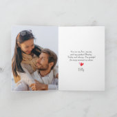 Valentinstag Personalisierter Herzinfarkt Karte (Innenseite)