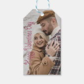 Valentinstag Personalisiertes Foto Geschenkanhänger (Vorderseite)
