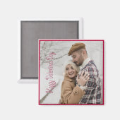 Valentinstag Personalisiertes Foto Magnet (Vorderseite/Rückseite)