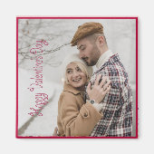 Valentinstag Personalisiertes Foto Magnet (Vorne)