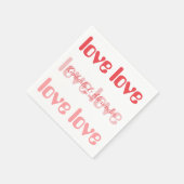 Valentinstag Personalisiertes Paar Serviette (Ecke)