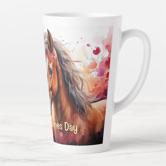 Valentinstag Pferd Milchtasse (Rechts)