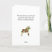 Valentinstag Pferdekarte Feiertagskarte (Rückseite)