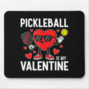 Valentinstag Pickleball ist Valentins Frauenliebe Mousepad
