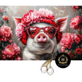 Valentinstag Pig Decoupage Seidenpapier