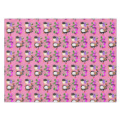 Valentinstag Pinguin Hearts Tischdecke (Vorderseite (Horizontal))