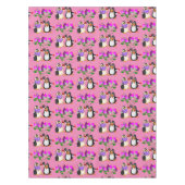 Valentinstag Pinguin Hearts Tischdecke (Vorderseite)