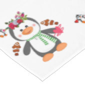 Valentinstag Pinguin Hearts Tischdecke (Schrägansicht)
