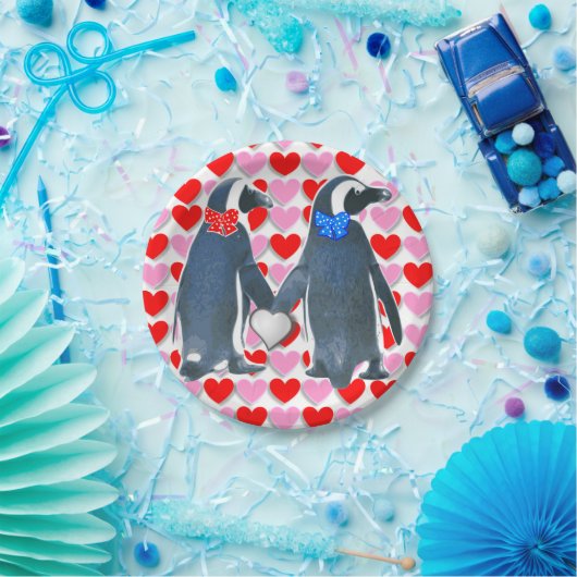 Valentinstag, Pinguin, Teller (Party)