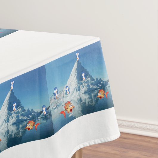 Valentinstag Pinguin Tischdecke (Beispiel)