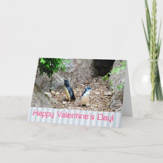 Valentinstag_ Pinguine Card Feiertagskarte (Vorderseite)