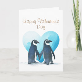 Valentinstag Pinguine Grußkarte Karte