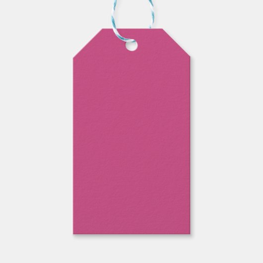 "Valentinstag pink" Solid-Pink-Gift-Tag Geschenkanhänger (Vorderseite)