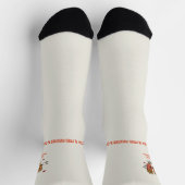 Valentinstag "Pizza and Fried Potato Match" Socken (Oben)