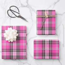 Valentinstag-Plaid-Geschenkpapier 