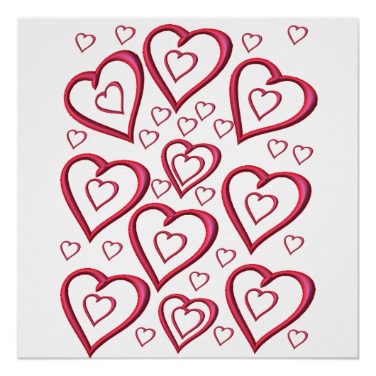 Valentinstag-Plakat Poster (Vorderseite)