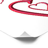 Valentinstag-Plakat Poster (Ecke)