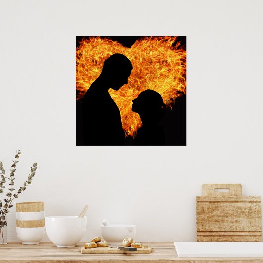 Valentinstag-Plakat Poster (Küche)