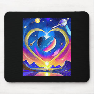 Valentinstag Planeten Sterne Monde Astrologische L Mousepad
