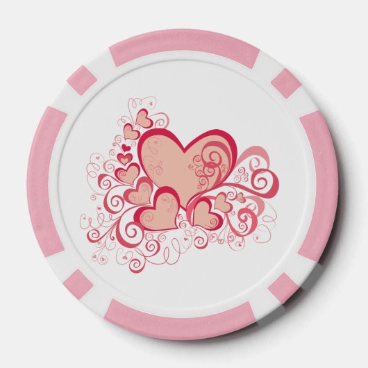Valentinstag Poker Chips (Rückseite)