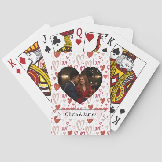 Valentinstag-Poker-Karten Spielkarten (Rückseite)
