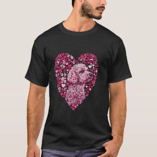 Valentinstag Portugiesischer Wasserhund T-Shirt