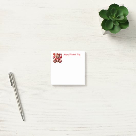 Valentinstag  post-it klebezettel (Büro)