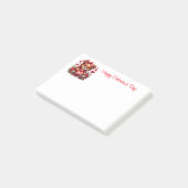 Valentinstag post-it klebezettel (angewinkelt)