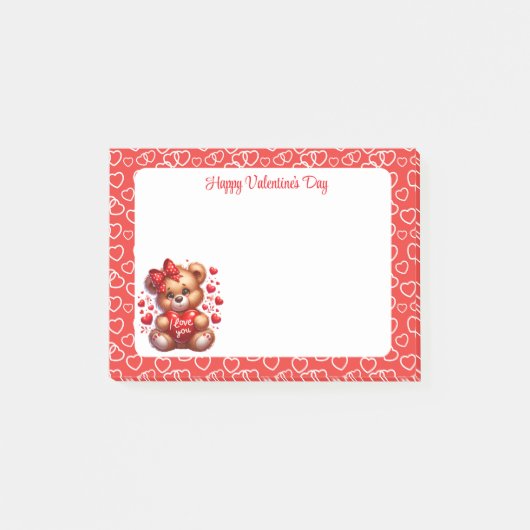 Valentinstag post-it klebezettel (Vorderseite)