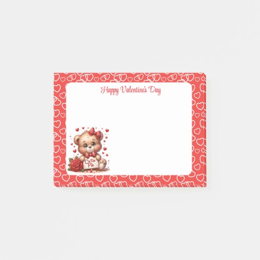 Valentinstag  post-it klebezettel (Vorderseite)