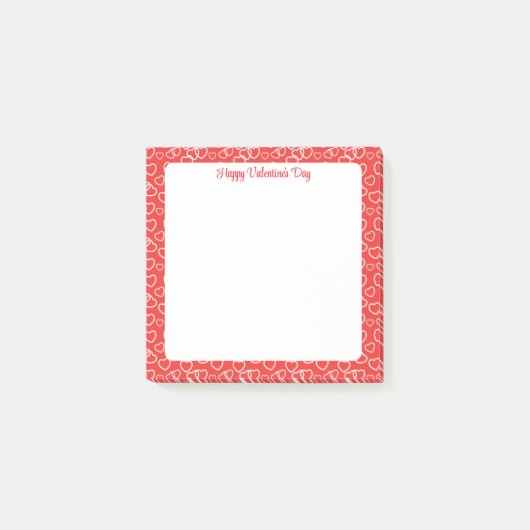 Valentinstag  post-it klebezettel (Vorderseite)
