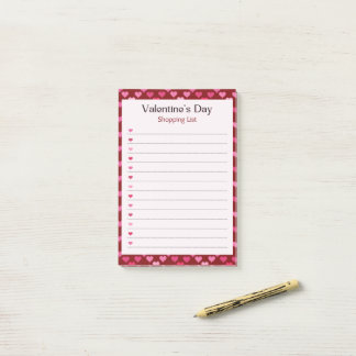Valentinstag Post-it Klebezettel