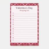 Valentinstag Post-it Klebezettel (Vorderseite)