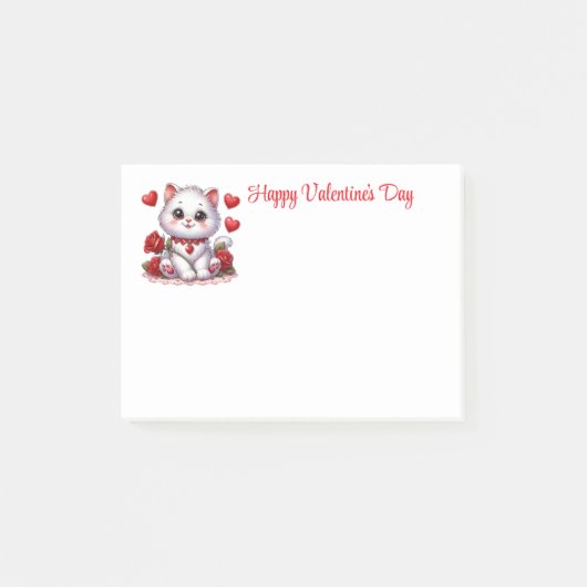 Valentinstag  post-it klebezettel (Vorderseite)