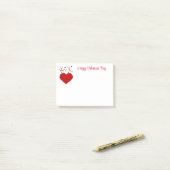 Valentinstag Post-it-Notes Post-it Klebezettel (Auf Schreibtisch)
