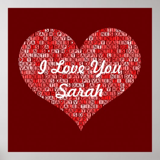 Valentinstag-Poster Poster (Vorne)