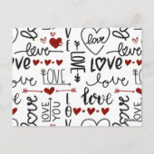 Valentinstag Postkarte (Rückseite)