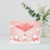 Valentinstag Postkarte (Stehend Vorderseite)