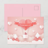 Valentinstag Postkarte (Vorne/Hinten)