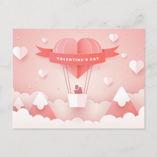 Valentinstag Postkarte (Vorderseite)