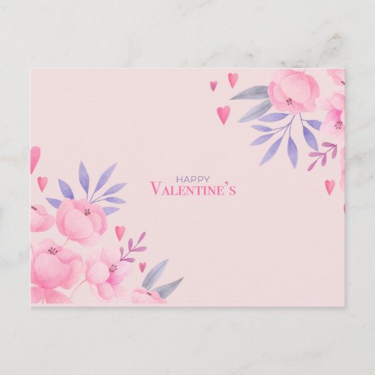 Valentinstag Postkarte (Vorderseite)