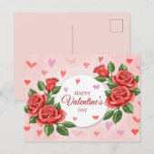 Valentinstag Postkarte (Vorne/Hinten)
