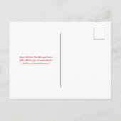 Valentinstag Postkarte (Rückseite)